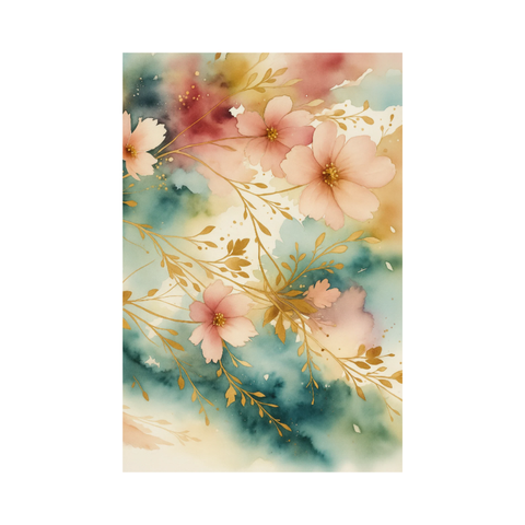 Floral Watercolor Rug