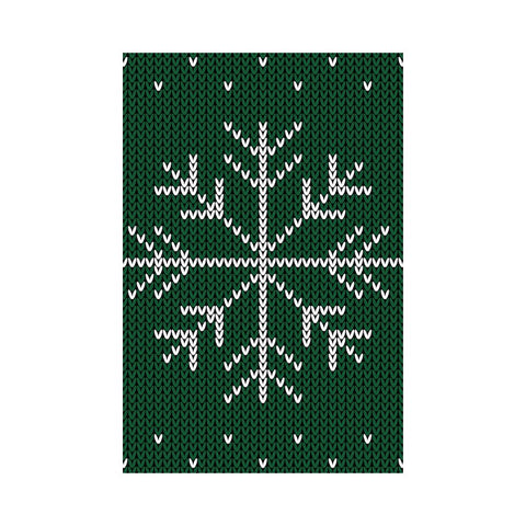 Knitted Snowflake Rug