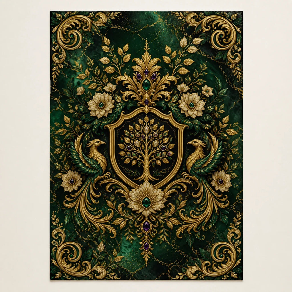 Abundance Crest Plutus Vibe fleece blanket mockup view 1