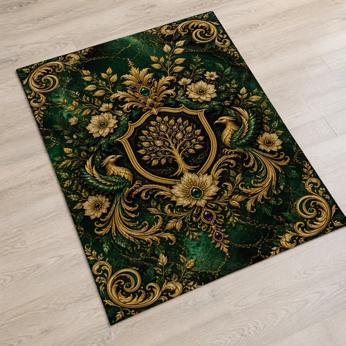 Abundance Crest Plutus Vibe fleece blanket mockup view 2