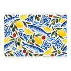 Aegean Pantry mediterranean sardine bath mat full design