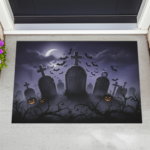 Spooky Graveyard Doormat