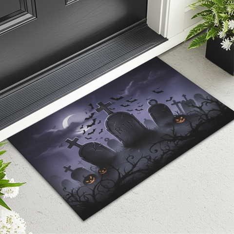Spooky Graveyard Doormat