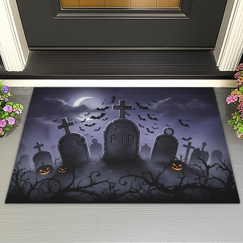 Spooky Graveyard Doormat