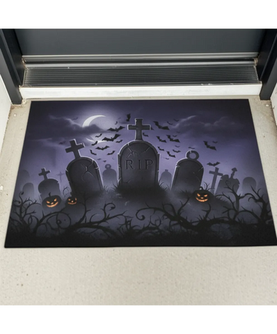 Spooky Graveyard Doormat