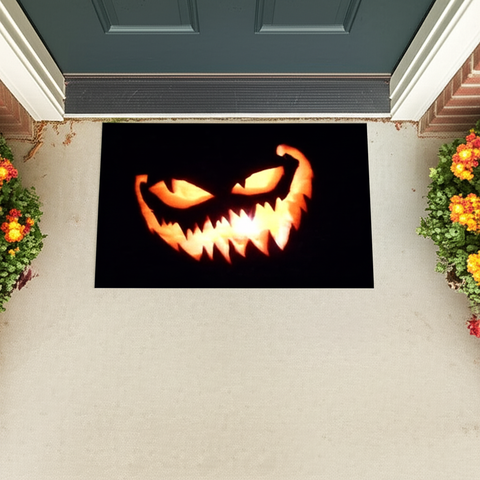 Pumpkin Scary Doormat