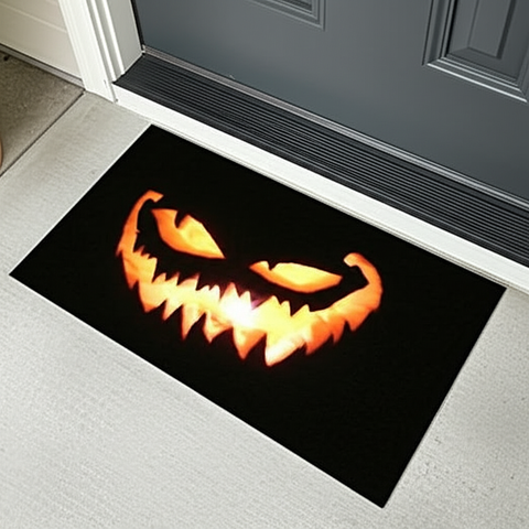 Pumpkin Scary Doormat