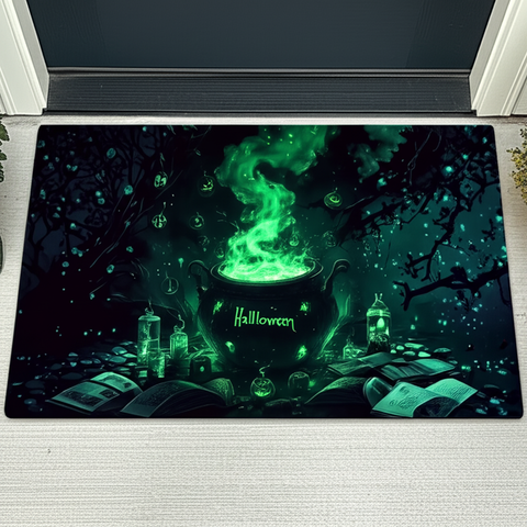 Halloween Cauldron Doormat