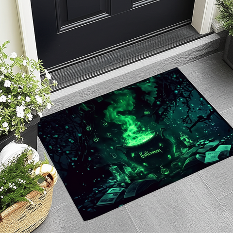 Halloween Cauldron Doormat