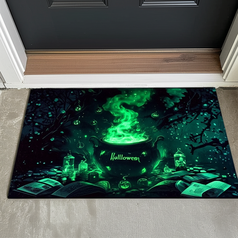 Halloween Cauldron Doormat