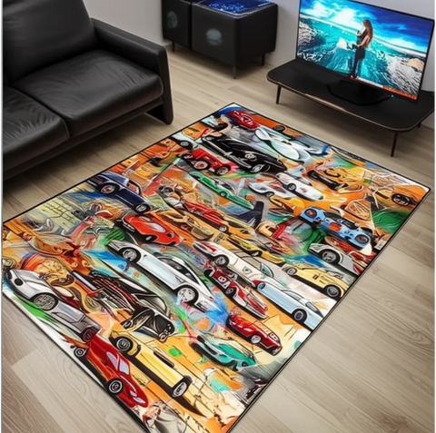 Classic Cars Rug