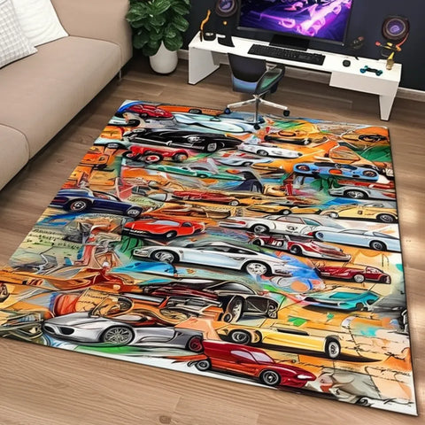 Classic Cars Rug