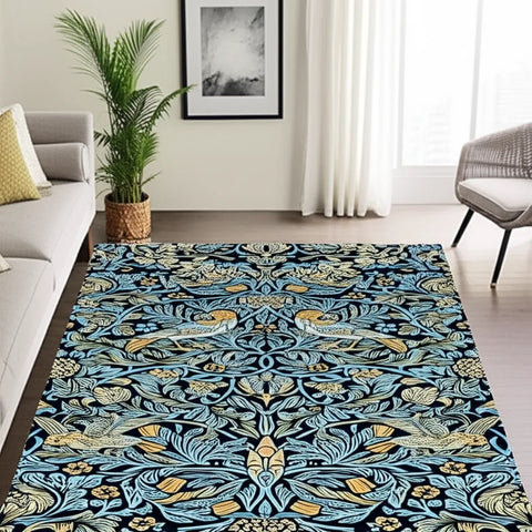 Floral Bird Rug