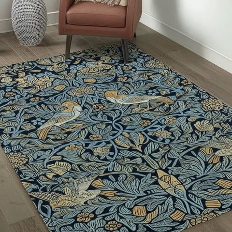 Floral Bird Rug