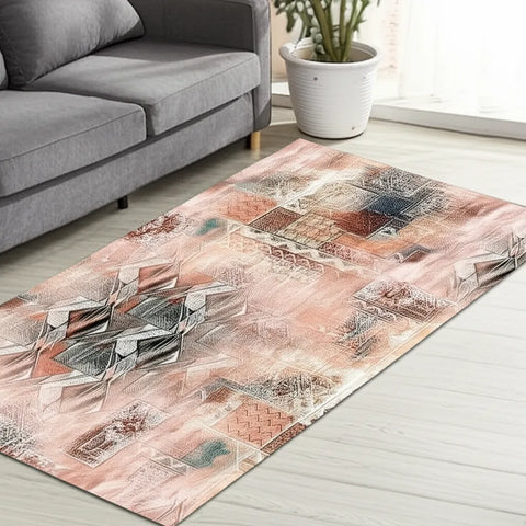 Geometric Patchwork Rug