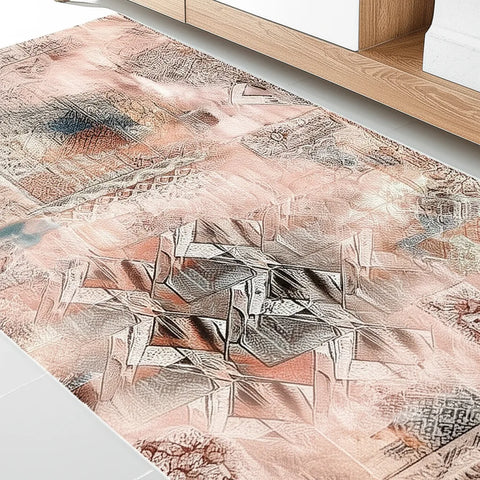 Geometric Patchwork Rug
