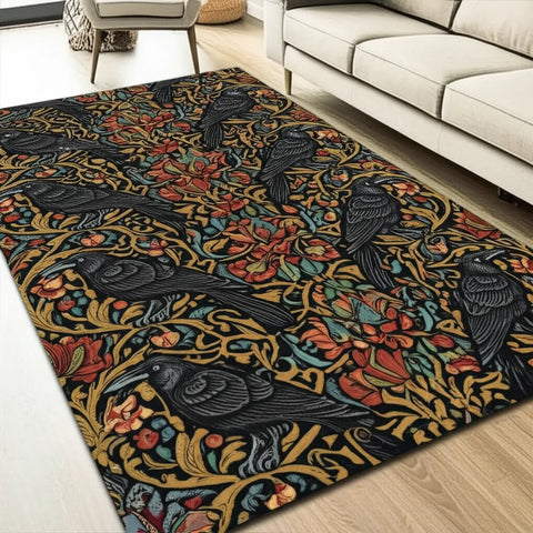 Raven Floral Rug
