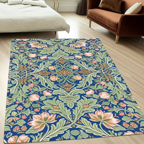 Floral Blue Rug
