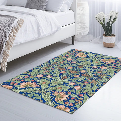 Floral Blue Rug
