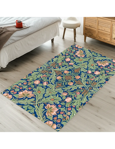 Floral Blue Rug