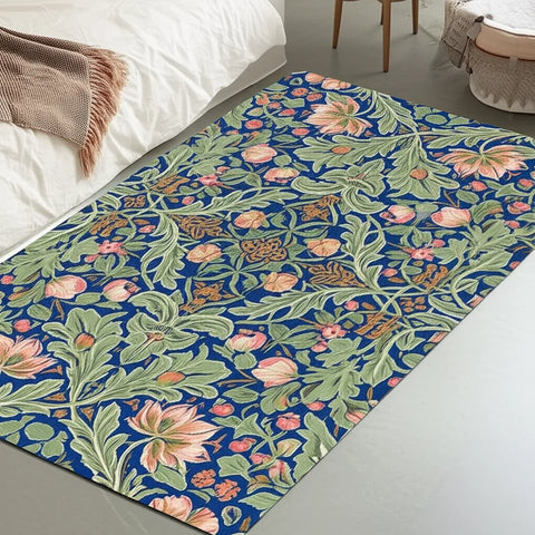 Floral Blue Rug