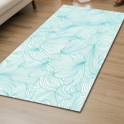 Floral Aqua Rug