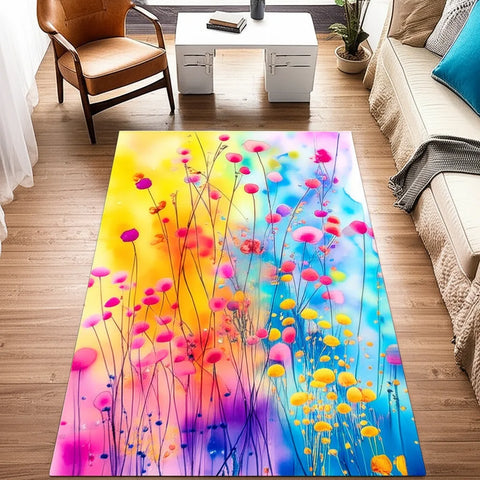 Watercolor Floral Rug