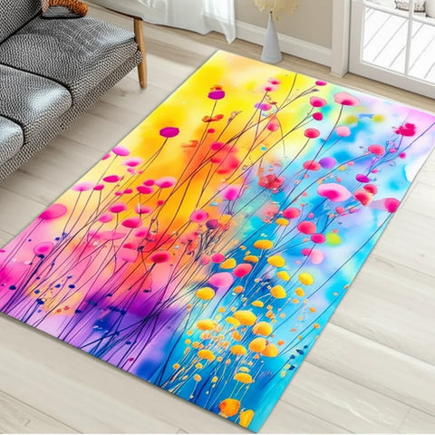 Watercolor Floral Rug