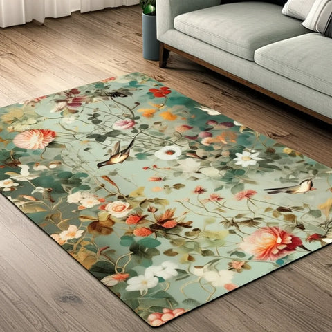 Vintage Floral Rug