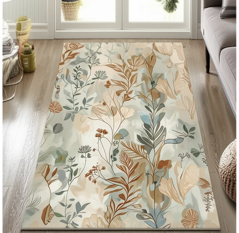 Neutral Botanical Rug