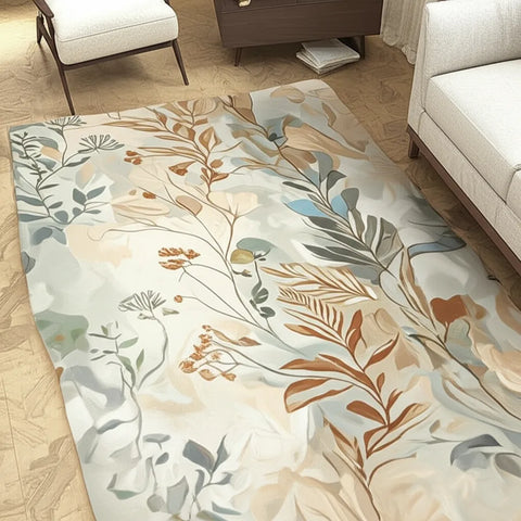 Neutral Botanical Rug