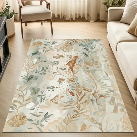 Neutral Botanical Rug