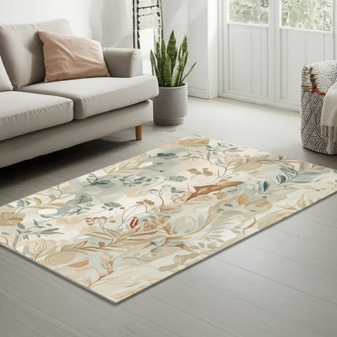 Neutral Botanical Rug