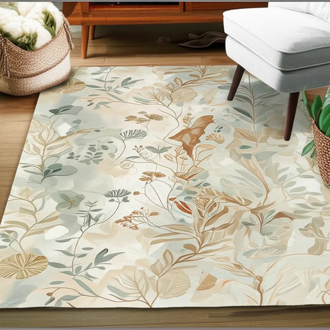 Neutral Botanical Rug