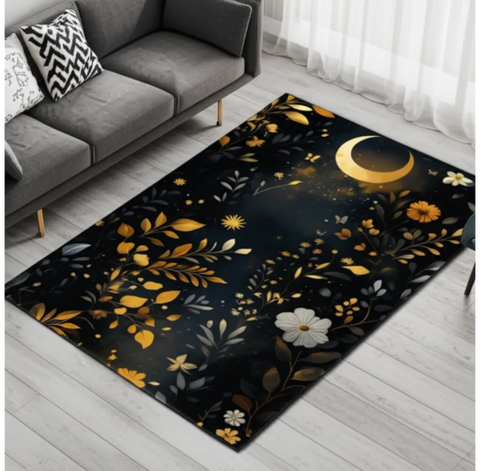 Floral Moon Rug