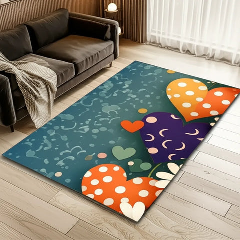 Heart Polka Dot Rug