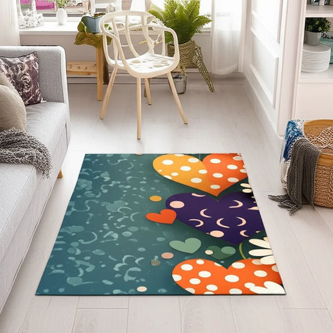 Heart Polka Dot Rug