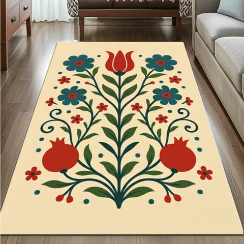Floral Folk Rug