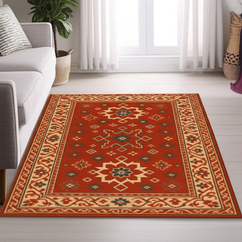 Rustic Floral Rug