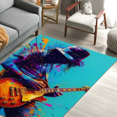 Guitar Player Rug
