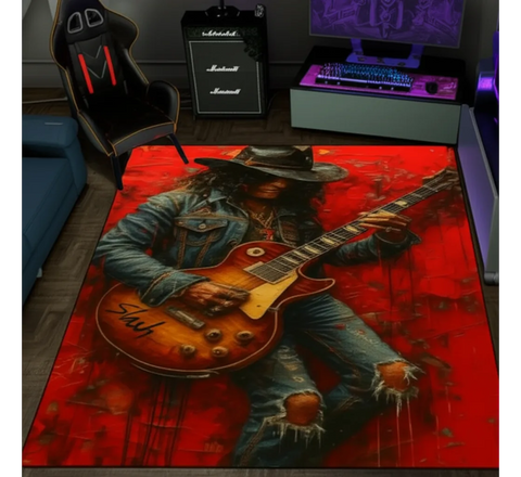 Slash Guitar Rug