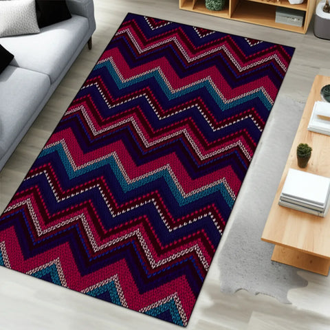 Chevron Knit Rug