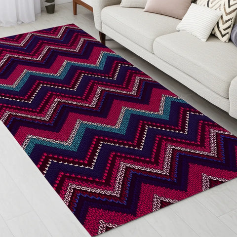 Chevron Knit Rug
