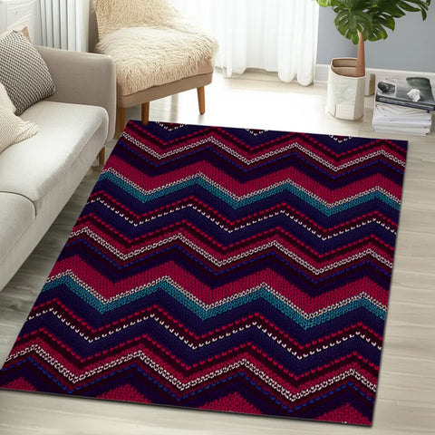 Chevron Knit Rug