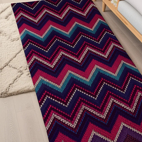 Chevron Knit Rug