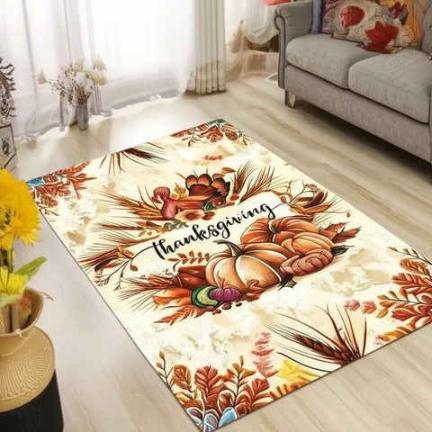 Autumn Harvest Thanksgiving Rug