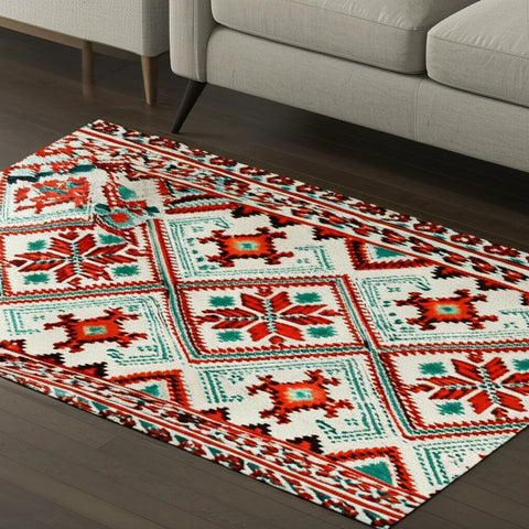 Ethnic Red Rug