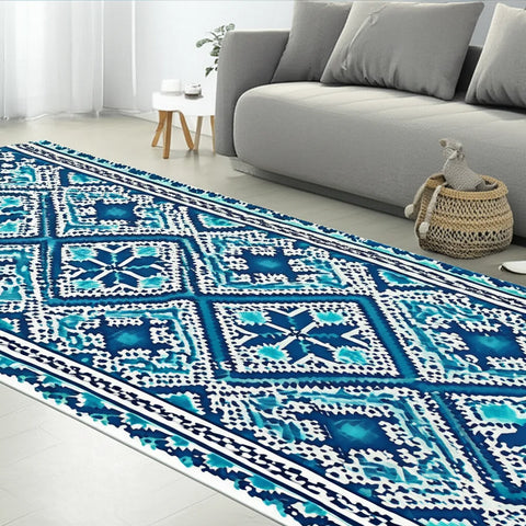 Geometric Pixel Rug