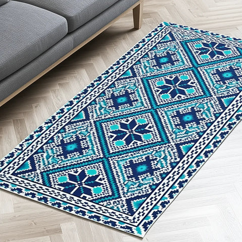 Geometric Pixel Rug