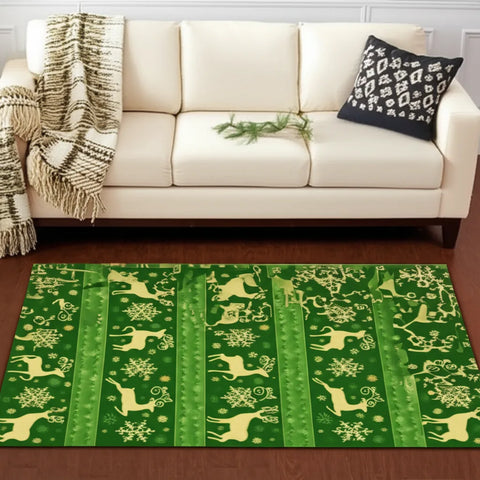 Holiday Deer Rug
